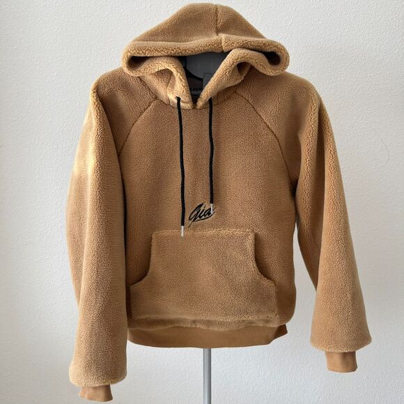 I.AM.GIA Pixie 2.0 Jumper Hoodie Women Small Brown Kangaroo Pocket Raglan Sleeve - Picture 2 of 10